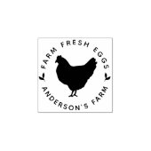 農産生卵スタンプ鶏農家 ラバースタンプ (インプリント)