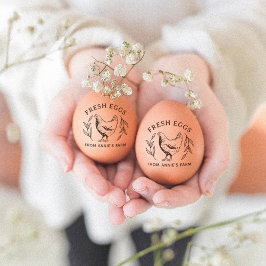 農産生卵スタンプ鶏農家 ラバースタンプ