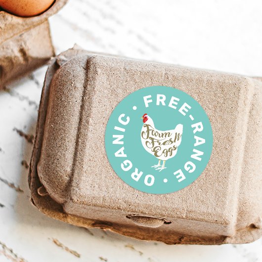 農産生卵チキンシルエットカートンラベル ラウンドシール