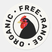 農産生卵チキンヘッドカートンラベル ラウンドシール (正面)