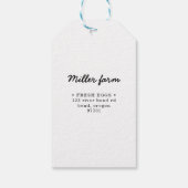 農産生卵デイト卵カートン製品ラベル ギフトタグ (裏面)