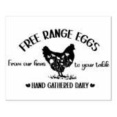 農産生卵フリーレンジ卵カートンスタンプ ラバースタンプ (インプリント)