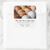 農産生卵名前をカスタムするラベル、卵カートン スクエアシール (バッグ)