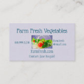 農産生野菜ガーデニングオーガニック法 名刺 (正面)