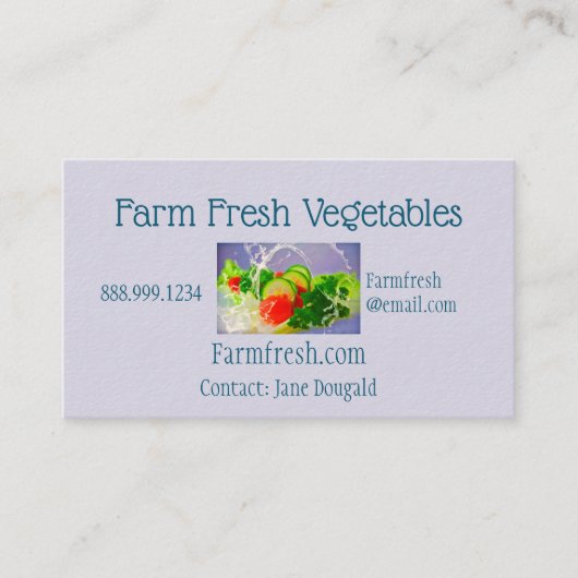 農産生野菜ガーデニングオーガニック法 名刺 (正面)