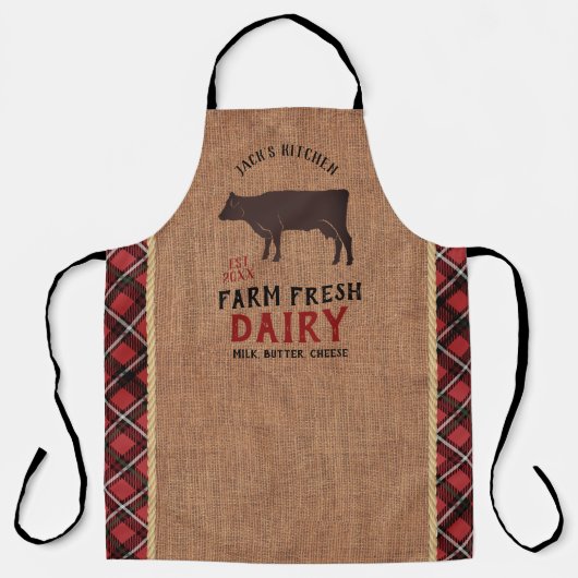 農産直営酪農 エプロン (正面)