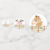 農産赤ちゃん動物赤ちゃんシャワー紙吹雪 コンフェッティ (正面)