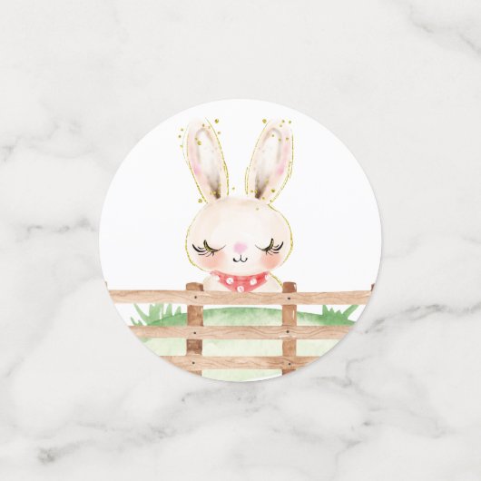 農産赤ちゃん動物赤ちゃんシャワー紙吹雪 コンフェッティ (スモール正面)