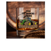 農用トラクおもしろいタ重機オペレータ ウイスキーグラス