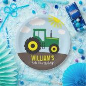 農用トラクタ誕生日 ペーパープレート (パーティー)