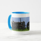 農用トラクタ重機運搬作業車 マグカップ (正面左)