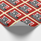 農用動物クリスマスラッピング紙 ラッピングペーパー (角)