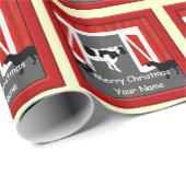 農用動物クリスマスラッピング紙 ラッピングペーパー (ロールコーナー)