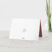 農用動物誕生日カードベジタリアン カード (裏面)