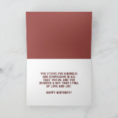 農用動物誕生日カードベジタリアン カード (内部)