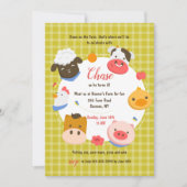 農畜生誕生会 招待状 (正面)