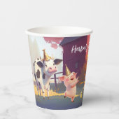 農畜生誕生会 紙コップ (正面)