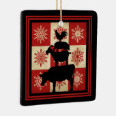 農畜産パーソナライズされた国クリスマス セラミックオーナメント (右)