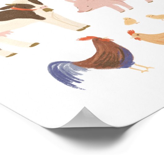 農畜産誕生会の看板を採用する ポスター (角)