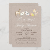 農畜産赤ちゃんシャワー招待状 招待状 (正面/裏面)