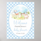 農畜産赤ちゃんシャワー歓迎ポスター ポスター (正面)