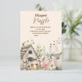 農素朴動物のラフ男女兼用おむつ エンクロージャーカード (スタンド正面)