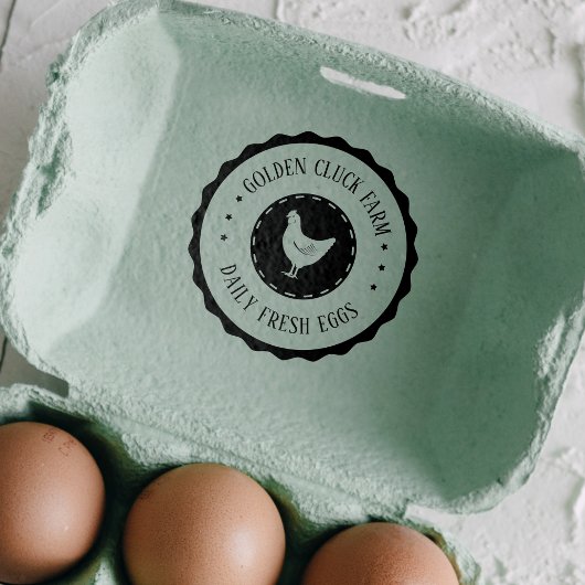 農素朴卵鶏ビジネス セルフインキングスタンプ