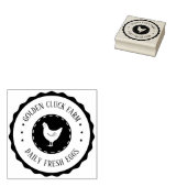 農素朴卵鶏ビジネス ラバースタンプ (押印)