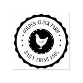 農素朴卵鶏ビジネス ラバースタンプ (インプリント)