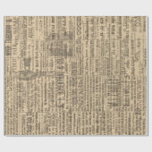 農素朴場新聞包装紙 ラッピングペーパー (フラット)