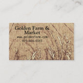 農素朴場穀物アンティーク 名刺 (正面)