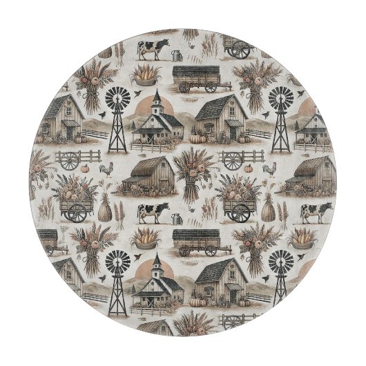 農素朴場 カッティングボード (正面)