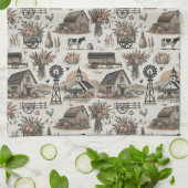 農素朴場 キッチンタオル (折り畳み)