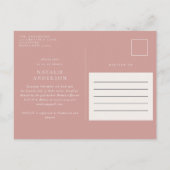 農素朴家植物学習用ベビーシャワー 案内ポストカード (裏面)