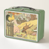 農素朴畜動物 メタルランチボックス (正面)