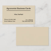 農耕学者は名刺を整備します 名刺 (正面/裏面)