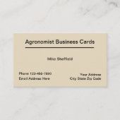 農耕学者は名刺を整備します 名刺 (正面)