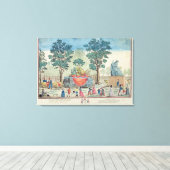 農車行列 キャンバスプリント (インサイチュ (ウッドフロア))