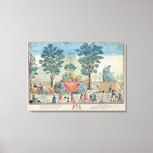 農車行列 キャンバスプリント (正面)