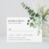 辺寺 |アイビー葉ズウェディングRSVP食事の選択 出欠カード (スタンド正面)