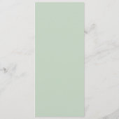 辺寺 |エレガントタイポグラフィス結婚セージまたはパーティー メニュー (裏面)