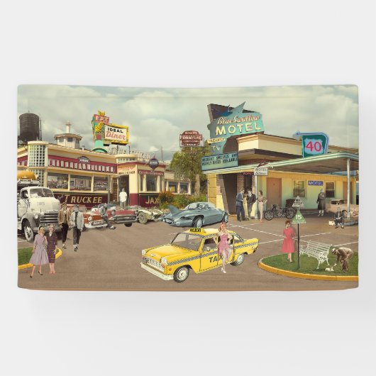 辻馬車の御者 横断幕 (横)