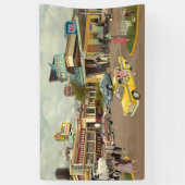 辻馬車の御者 横断幕 (縦)