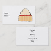 込み合いおよびクリームのScone. 名刺 (正面/裏面)