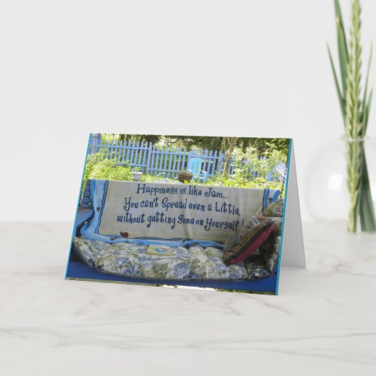 込み合いのような幸福を広げて下さい サンキューカード (正面)