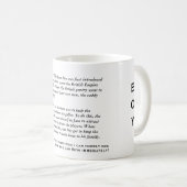 込み合いの男の子のマグ コーヒーマグカップ (正面右)