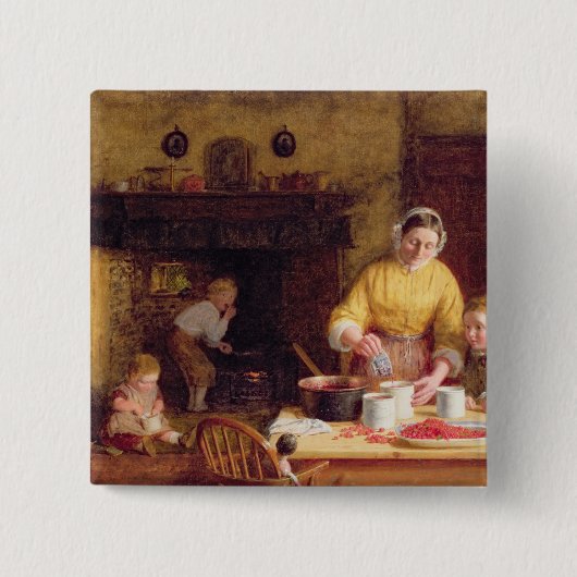 込み合いの維持 缶バッジ (正面)