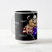 迅速で死静かに至る力が再び起こる ツートーンマグカップ (正面左)