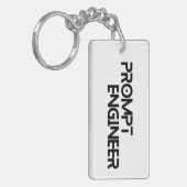 迅速なエンジニアミニマル引用文 キーホルダー (正面左)