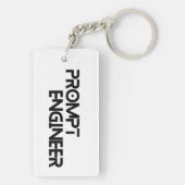 迅速なエンジニアミニマル引用文 キーホルダー (裏面)